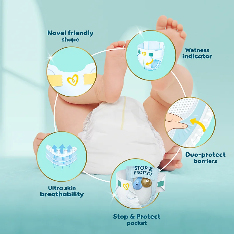 Pampers Premium Care, 2. Izmērs ,Mini, 4–8 Kg, 23 Autiņbiksītes Pampers Premium Care, 2. Izmērs ,Mini, 4–8 Kg, 23 Autiņbiksītes