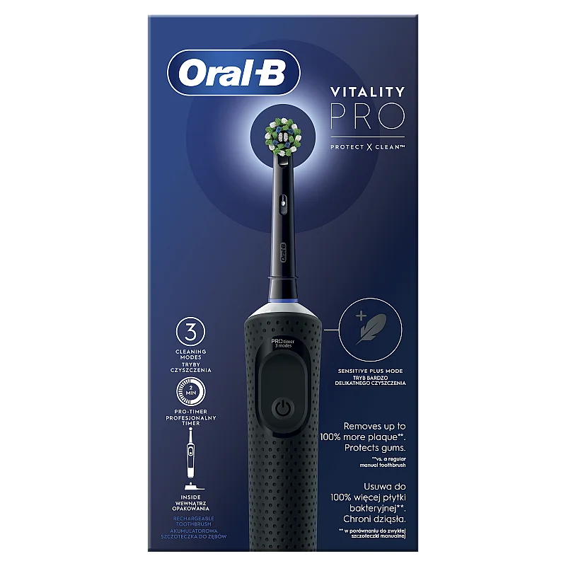 D103.413.3 Braun Oral-B Vitality Pro Black el.hambahari
