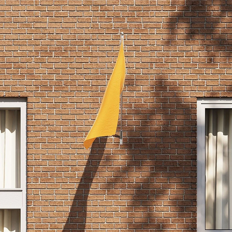 Vėliavos Laikiklis 1 Vėliavai Ant Sienos Montuojamas Sidabro Spalvos Plienas