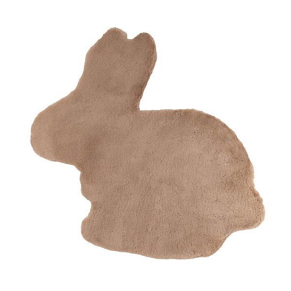 FUR FAKE RABBIT 82X74CM SAND RABBIT