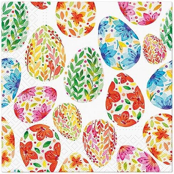 NAPKINS WITH EGGS 33X33CM 20PCS