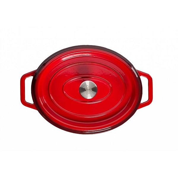 OVAL POT WITH A LID. 5.6L CAPACITY