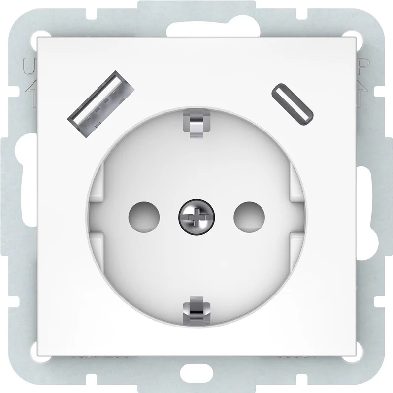 SOCKET USB-A+C WHITE RP16-002-22/A+C QR SOCKET USB-A+C WHITE RP16-002-22/A+C QR