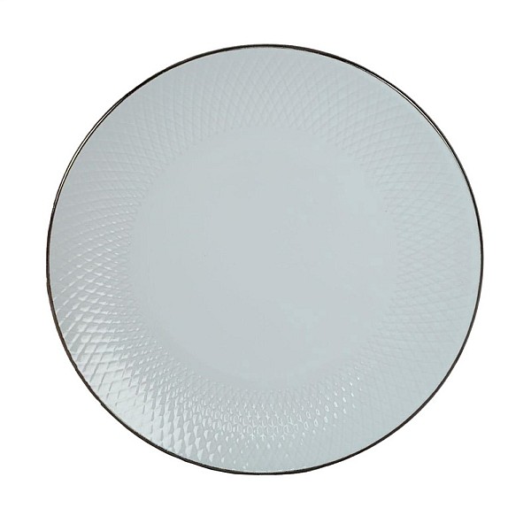 27.2CM DINNER PLATE RHOMBUS WHITE