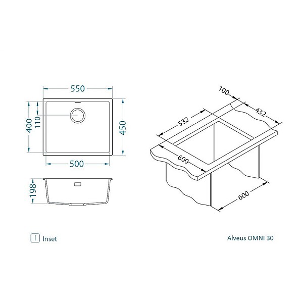 IZLITE OMNI 30 G90 AR SIFONU MELNU