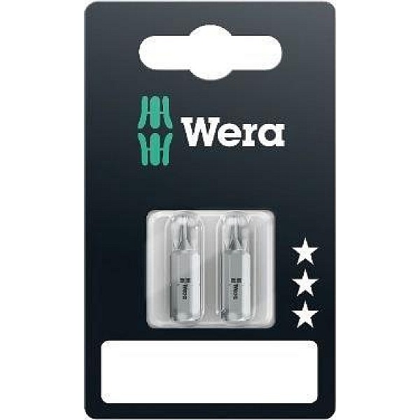 SCREWDRIVER BITS WERA 2 PCS PZ2X25MM