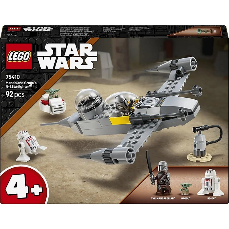 LEGO® Star Wars Mando and Grogu's N-1 Starfighter™. 92 vnt.