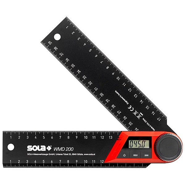 ELECTRONIC SQUARE RULER  SOLA 200MM