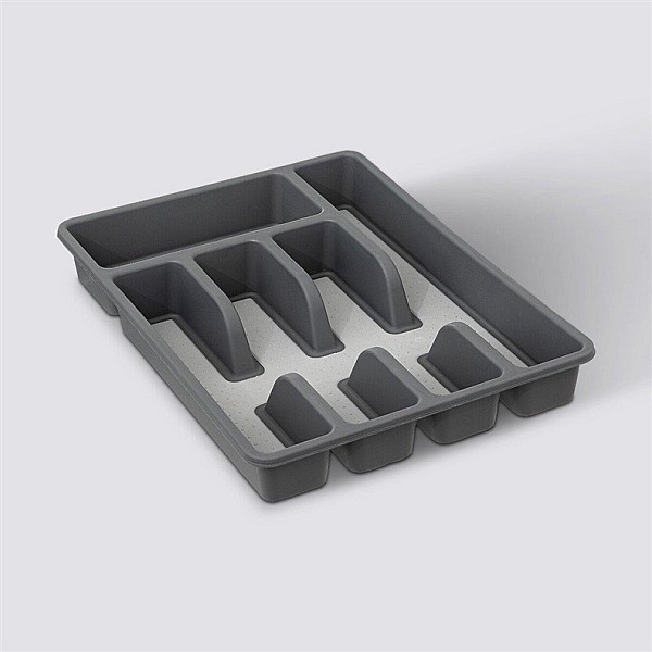 TRAY CUTLERY 5 COMPARTMENT NON SLIP PP