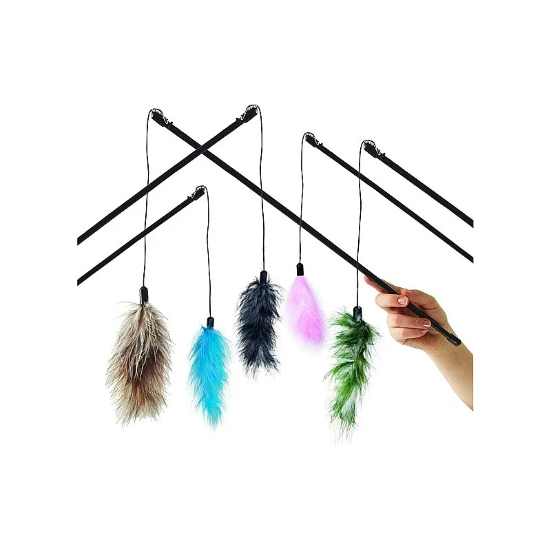 TOY FISHING ROD FEATER BOA KARLIE 50CM