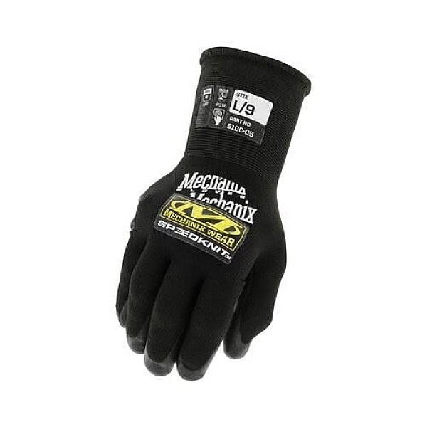 Cimdi pirkstaiņi Mechanix Wear S1DC-05-007. melna. S