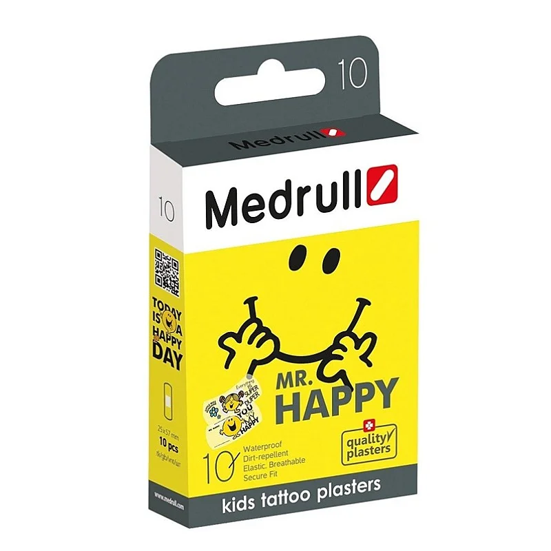 Plāksteris Medrull Mr. Happy. 10 gab. Plāksteris Medrull Mr. Happy. 10 gab.