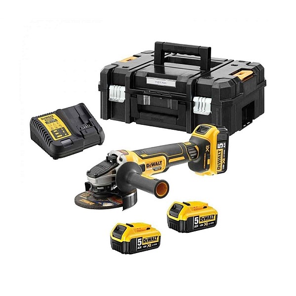 Akumulatora leņķa slīpmašīna Dewalt DCG405P3-QW. 18 V