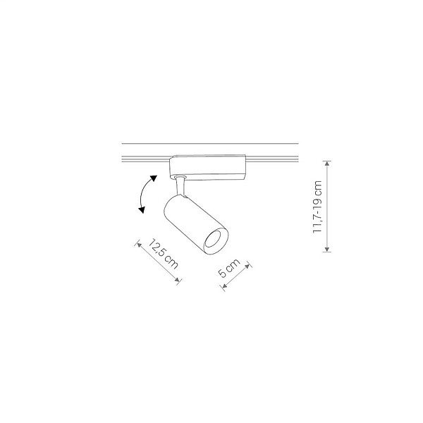 Lampa pārvietojams Nowodvorski TRACK Iris. 12 W. LED. 9000