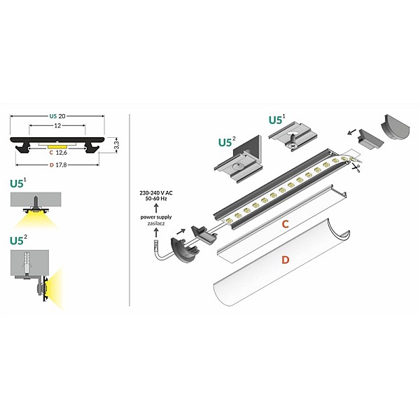 PROFILE SET ARC12 2000 BLACK SURFACE