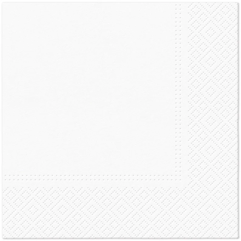 Salvetes. 330 mm x 330 mm. balta. 20 gab. Salvetes. 330 mm x 330 mm. balta. 20 gab.