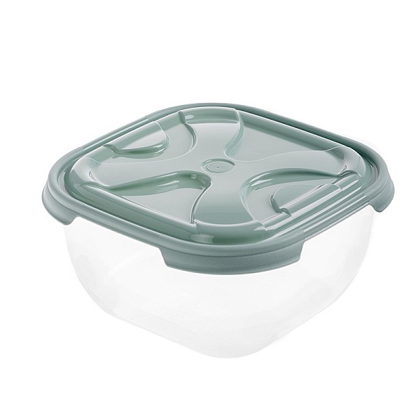 FOOD CONTAINER SQUARE NORDIC GREEN. 2.1L