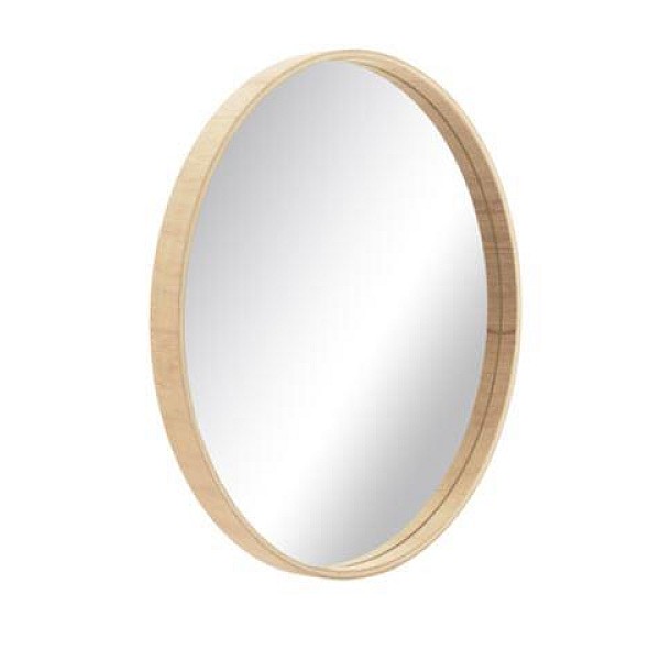 MIRROR ROUND 70 CM FRAME PLYWOOD LP