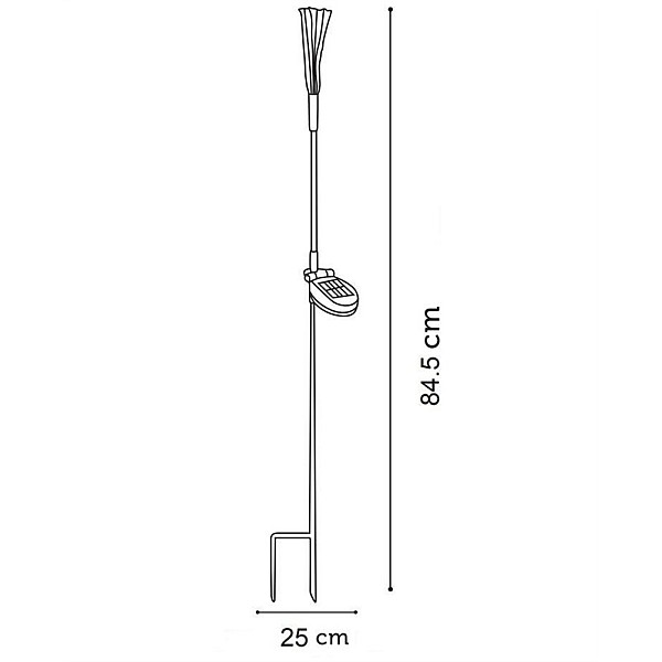 Lampa Domoletti FIREWORK ESL-95. IP44. melna/pelēka