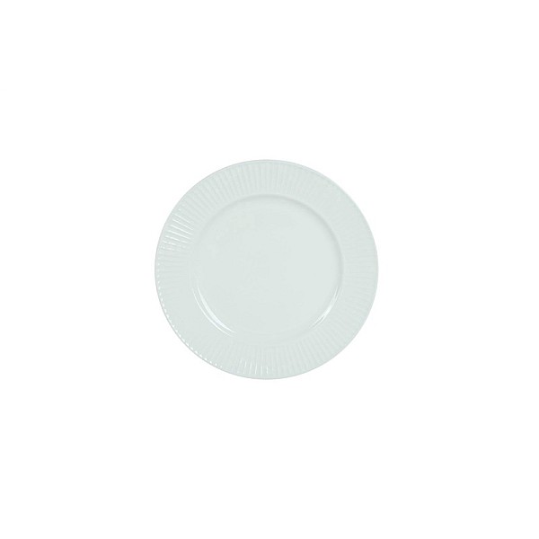 PLATE VERTICAL LINES WHITE 20CM