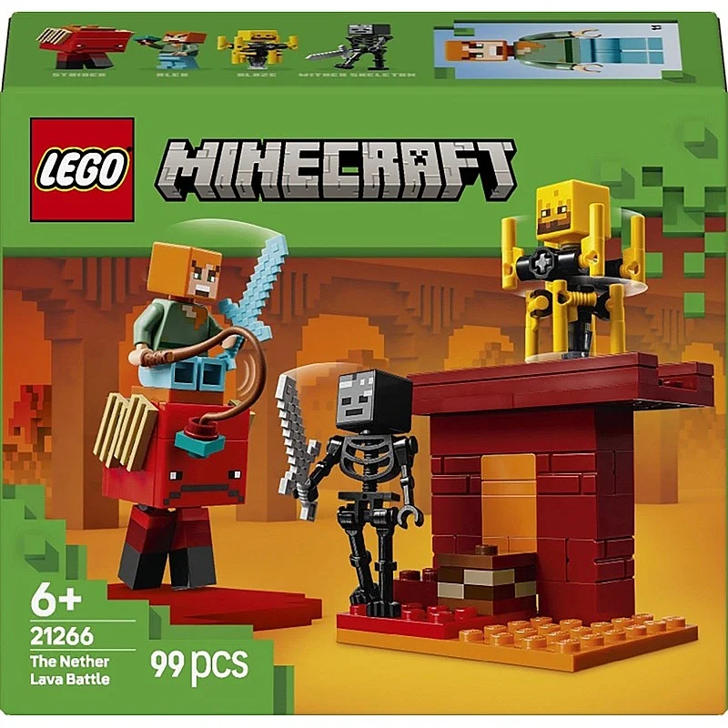 LEGO® Minecraft The Nether Lava Battle 21266. 99 vnt.