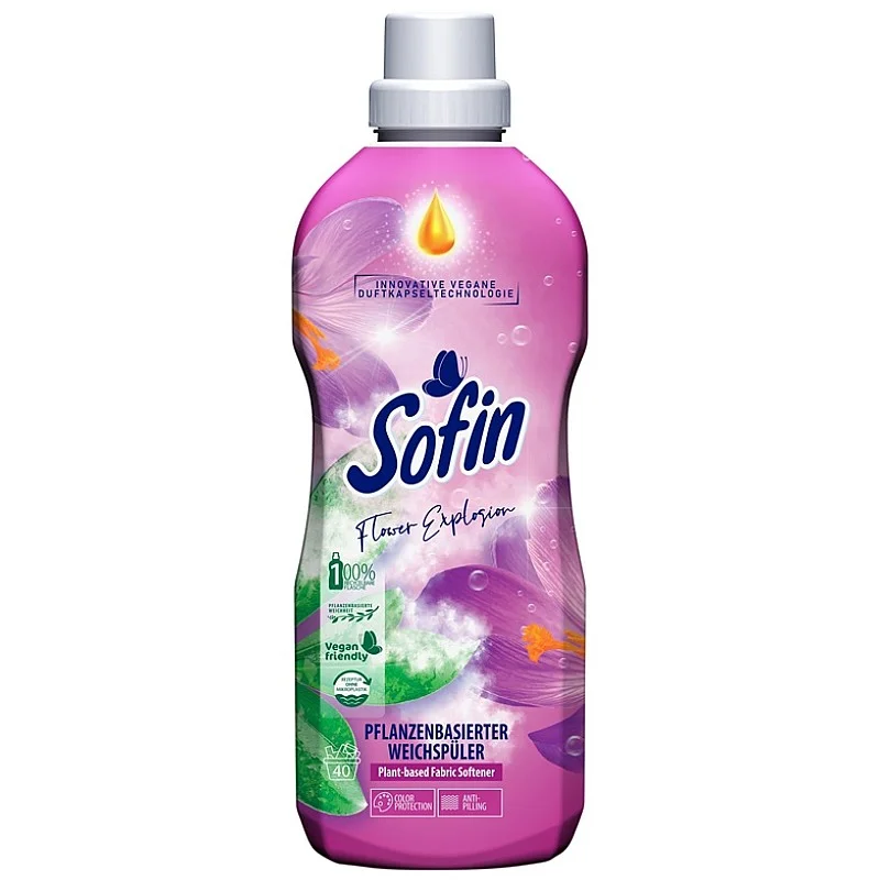 Veļas mīkstinātājs Sofin Flower Explosion. šķidrums. 0.8 l Veļas mīkstinātājs Sofin Flower Explosion. šķidrums. 0.8 l