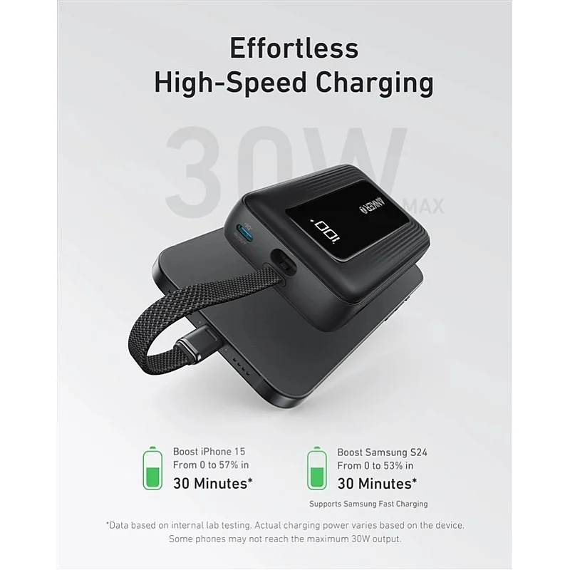 POWERBANK ANKER 10K 30W BLACK