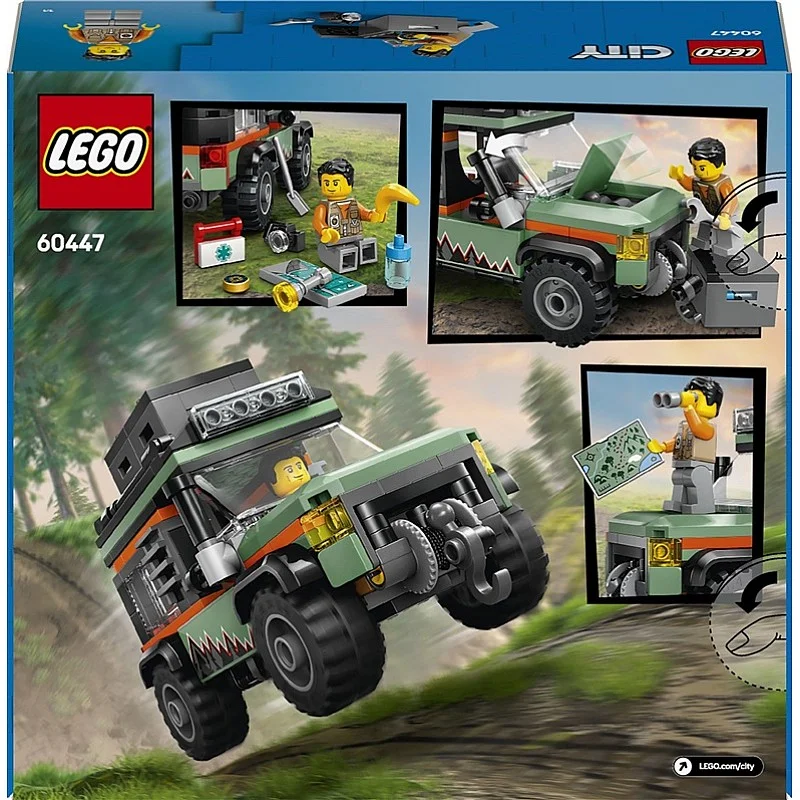 LEGO® City Off-Road 4x4 Mountain Truck 60447. 221 vnt. LEGO® City Off-Road 4x4 Mountain Truck 60447. 221 vnt.