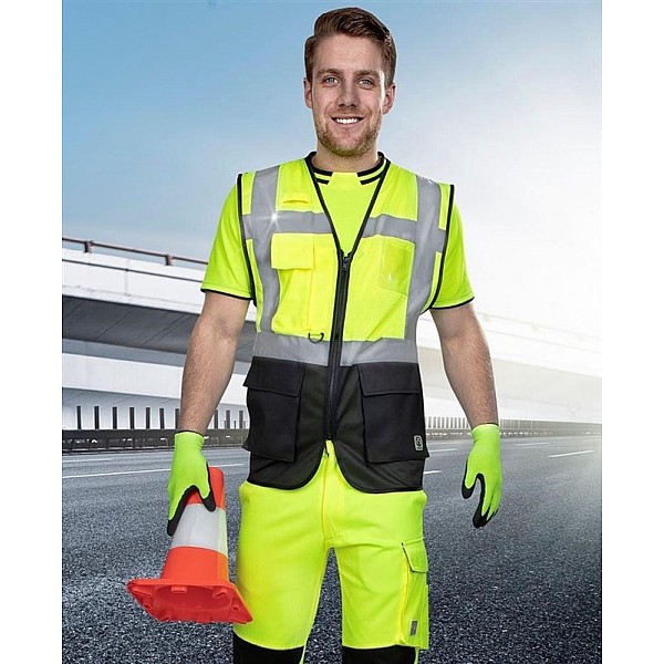 HI-VIZ VEST MANAGE SIGNAL YELLOWXL