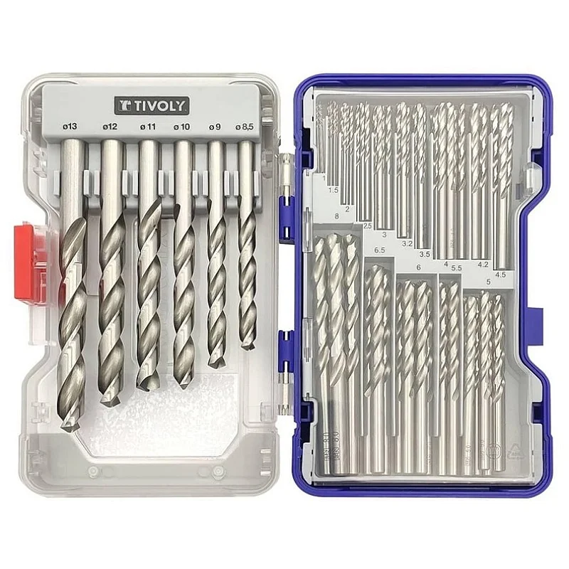 Tivoly metāla urbjmašīnu komplekts 100 gab. Tivoly metāla urbjmašīnu komplekts 100 gab.