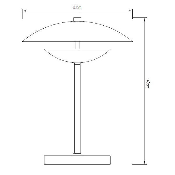 TABLE LIGHT AURAS 2XE14 BLACK