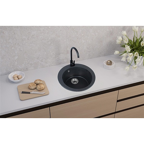 SINK VICTORIA BLACK+MIXER+SIF 9811091SEN