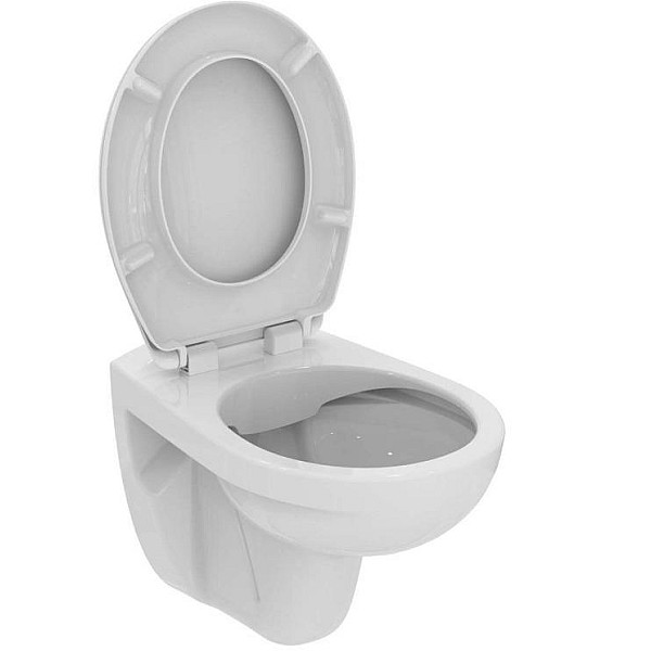 TOILET HUNG EUROVIT RIMLESS WITH COVER