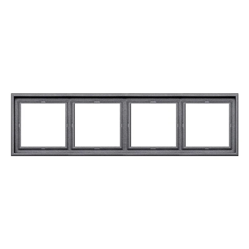 Keturvietis rėmelis LIREGUS MODERN. juodos matinės spalvos