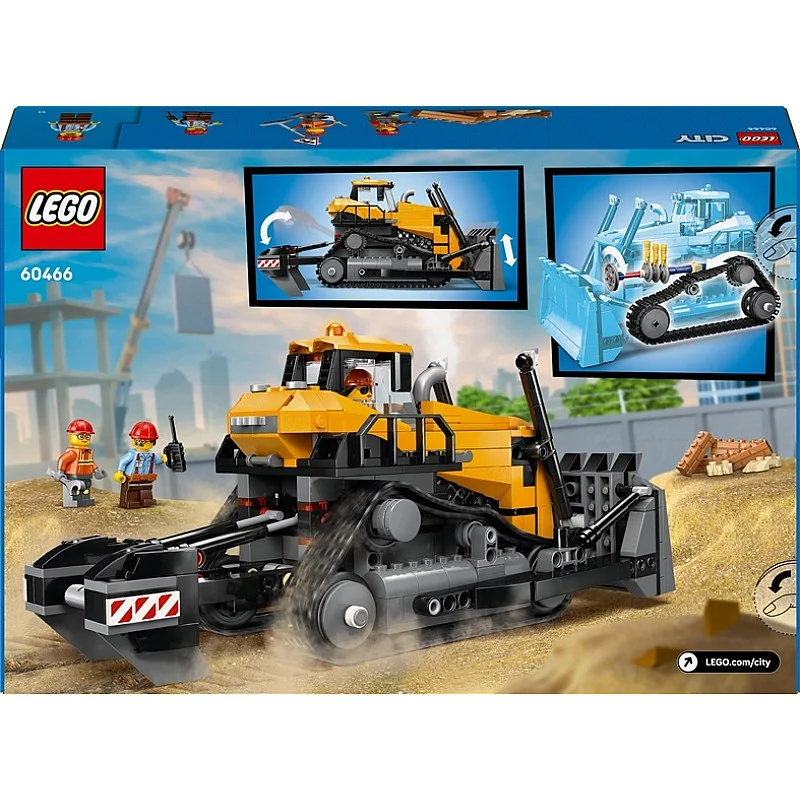 Konstruktorius LEGO® City Yellow Bulldozer 60466. 682 vnt. Konstruktorius LEGO® City Yellow Bulldozer 60466. 682 vnt.