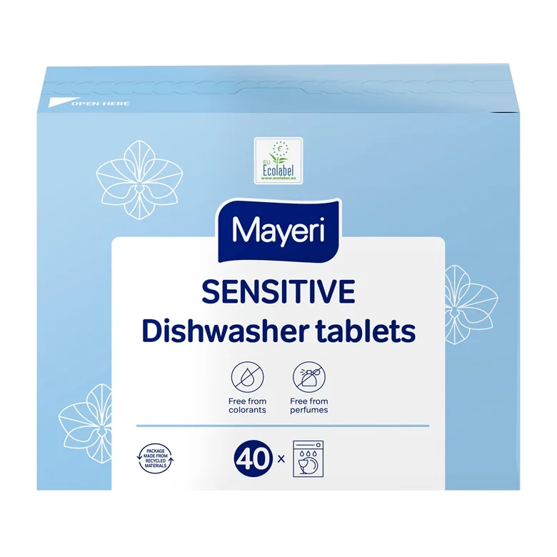 TABS DISHWACH SENSITIV MAYERI 40PCS