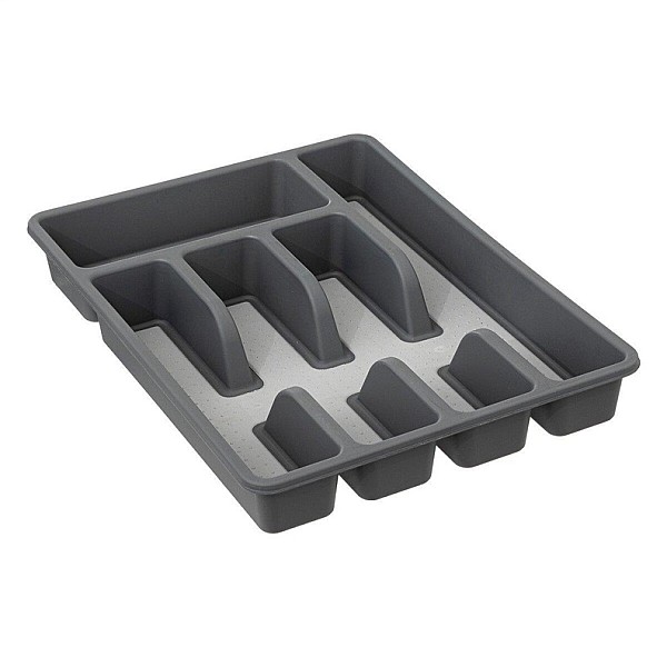 TRAY CUTLERY 5 COMPARTMENT NON SLIP PP