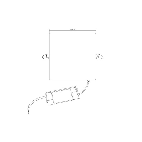 Įmontuojamas šviestuvas Domoletti FRAMELESS. 24W. 4000°K.LED