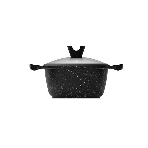 Puodas Domoletti Black Marble. 20 cm. 2.6 l