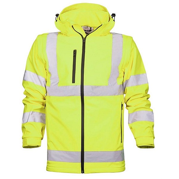 SOFTSHELL JACKET REF501 HI-VIZ YELLOW L