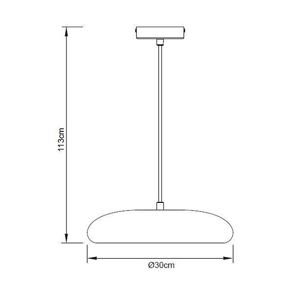 Lampa karināms Domoletti Faro P23046A white. 20 W. E27