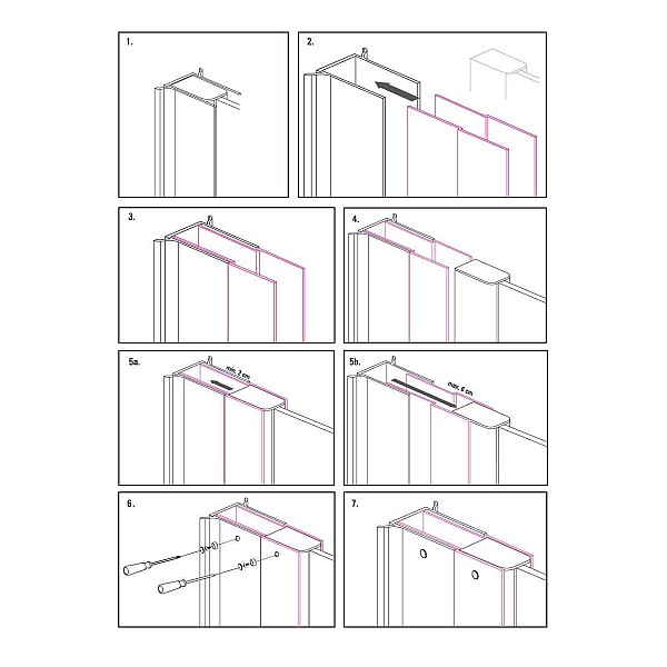 EXTENDING PROF WITH FITTING NERO 200 CM