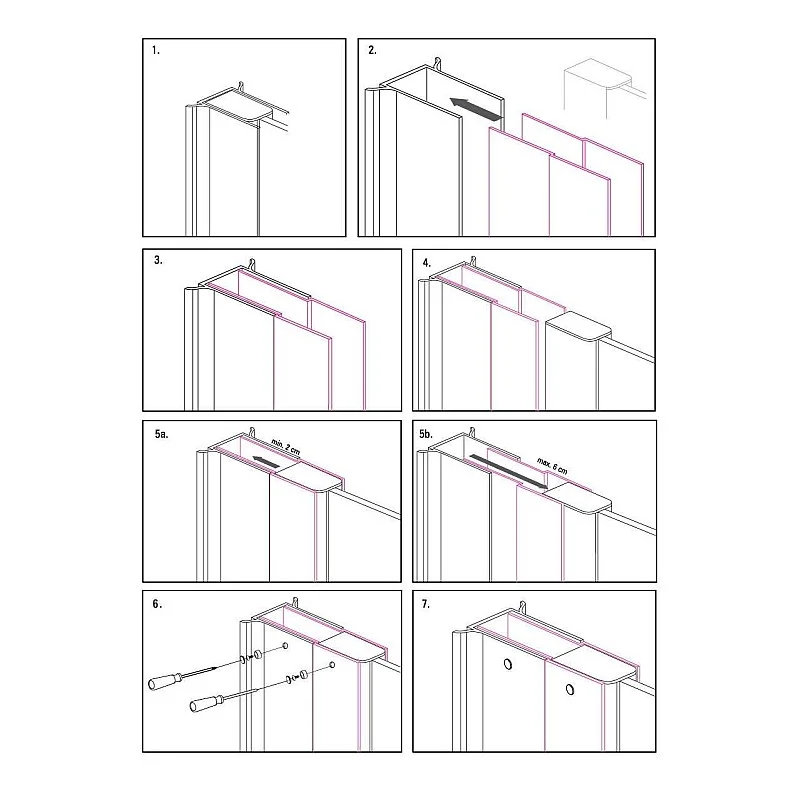 EXTENDING PROF WITH FITTING NERO 200 CM