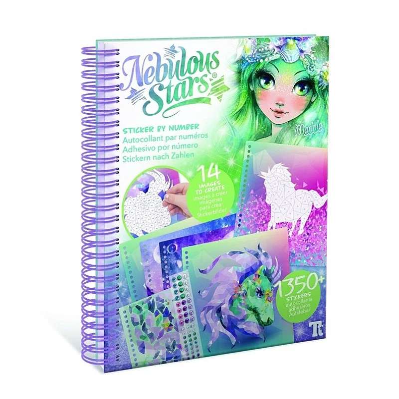 Radošā grāmata Nebulous Stars Sticker by number 11129 Radošā grāmata Nebulous Stars Sticker by number 11129