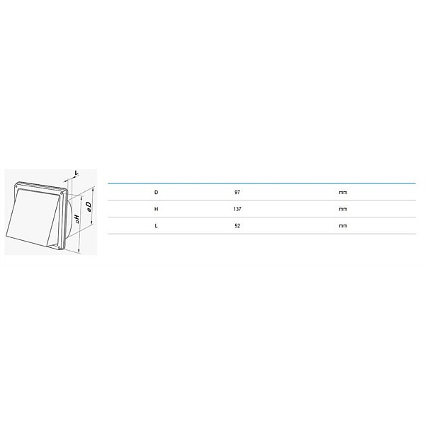 EXHAUST METAL HOODS MVM 100 V