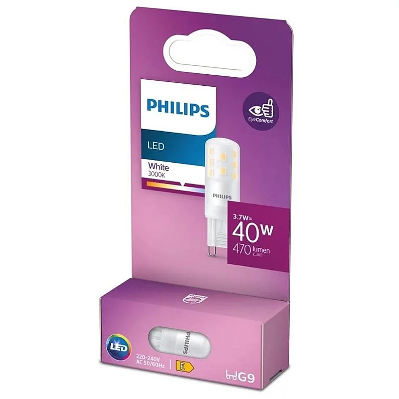 BULB LED G9 40W 470LM 3000K WH ND STR6