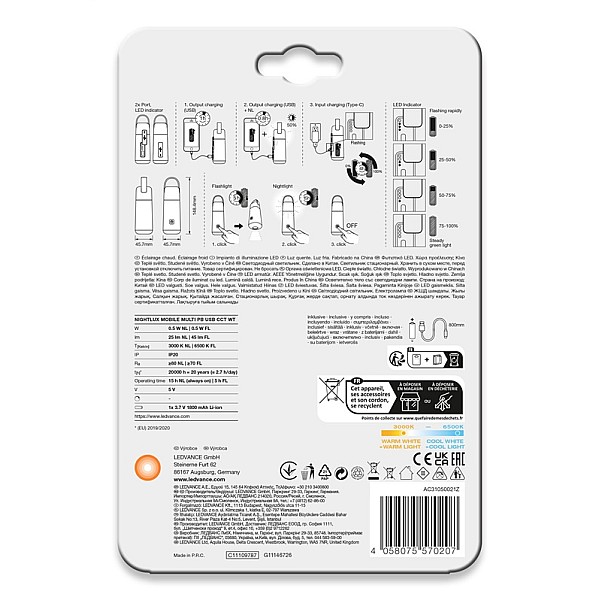 NIGHTLUXMOBILE MULTI PB USB CCT WT