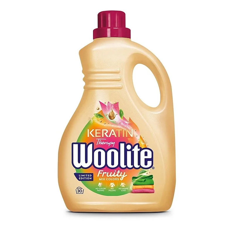 Šķidrs mazgāšanas līdzeklis Woolite therapy fruity. 1.8 l Šķidrs mazgāšanas līdzeklis Woolite therapy fruity. 1.8 l