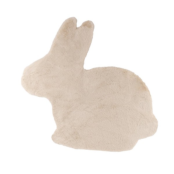 FUR FAKE RABBIT 82X74CM WHITE RABBIT