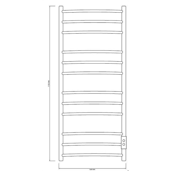 ELECTRIC TOWEL DRYER BK-109A-12T STEEL